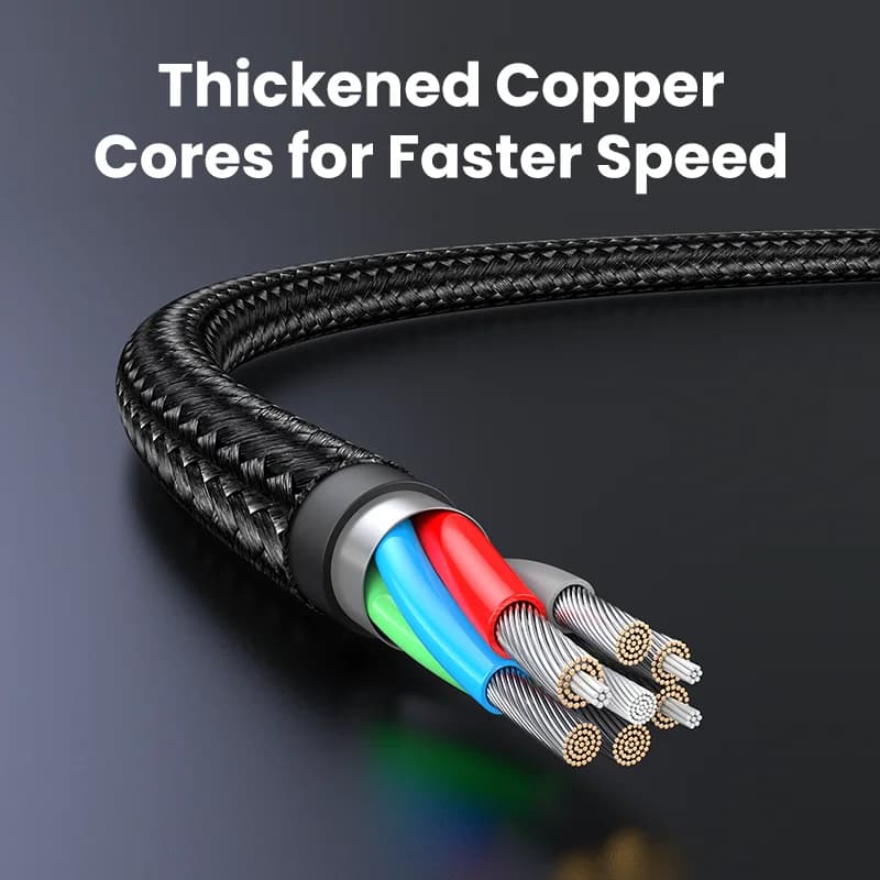 MFi Certified Lightning to USB Cable, 2.4A Fast Charge