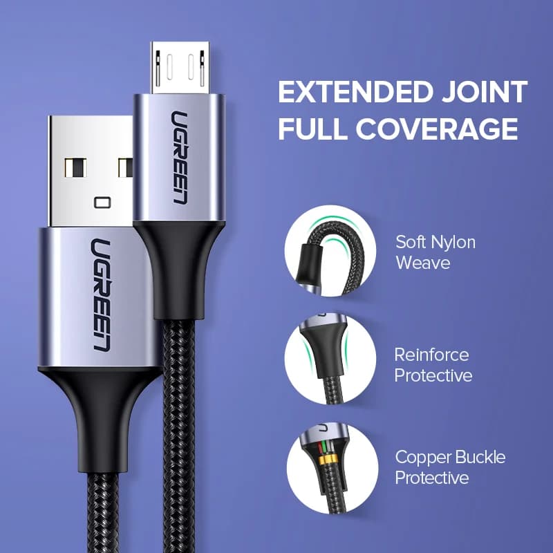 Nylon Braided Micro USB Fast Charging Cable