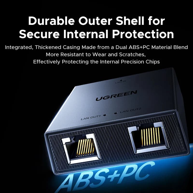 1-to-2 RJ45 Ethernet Network Splitter