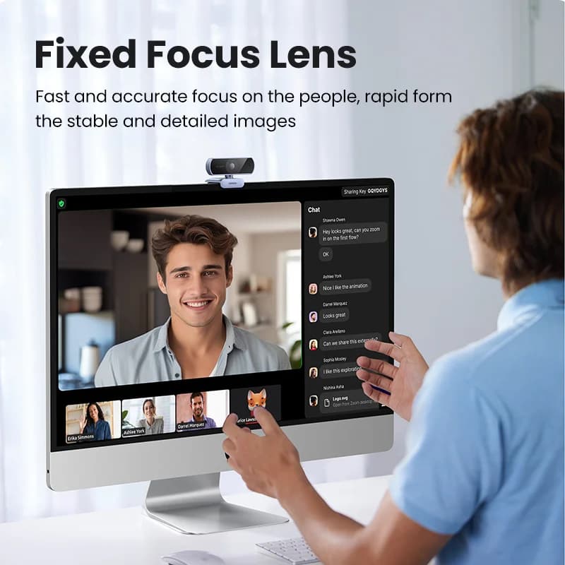 1080P HD USB Webcam with Dual Microphones
