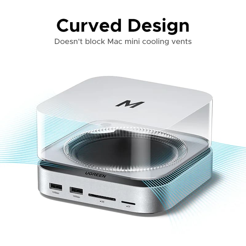 Mac Mini Docking Station with M.2 SSD Slot, 4K DP