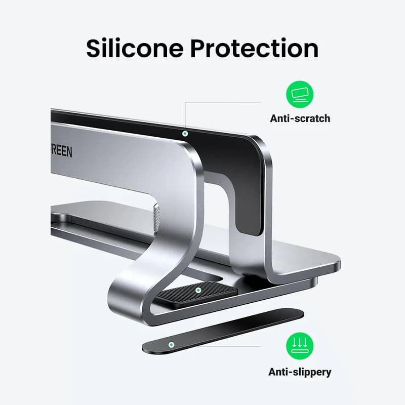 Foldable Aluminum Vertical Laptop Stand