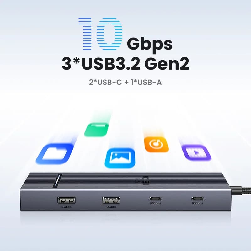 USB-C Hub with 4K HDMI & 100W PD