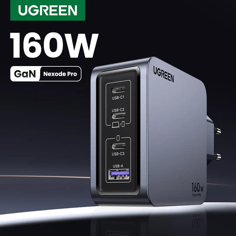 160W GaN USB-C Wall Charger, PD3.1