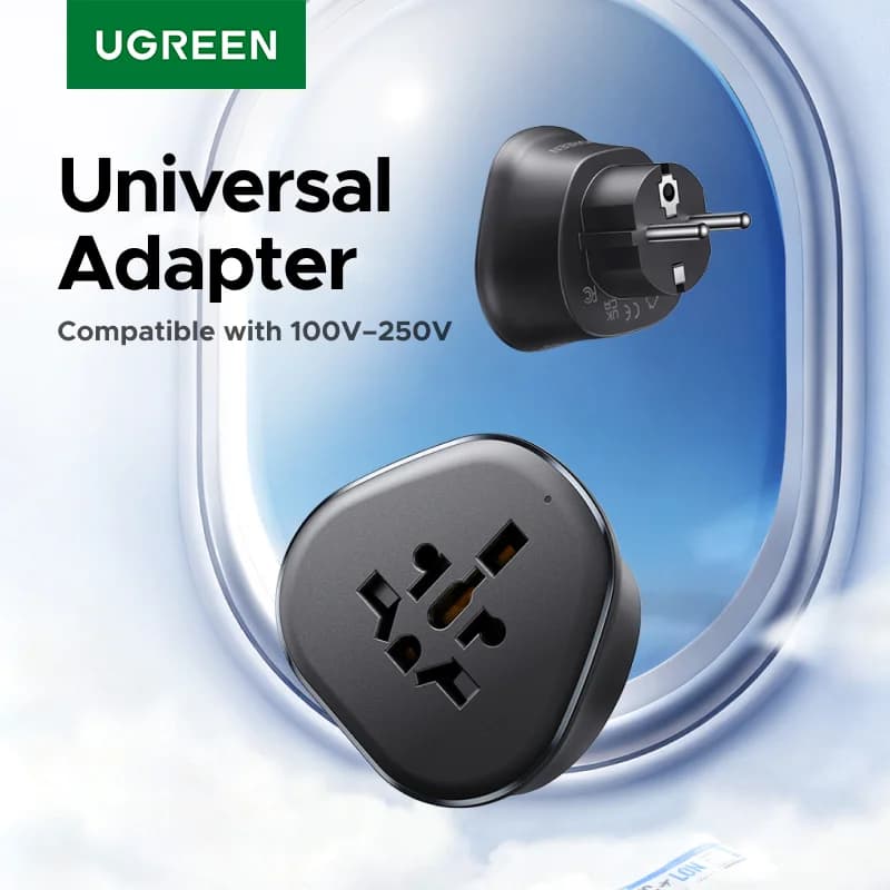 Universal Travel Adapter with Extension Socket