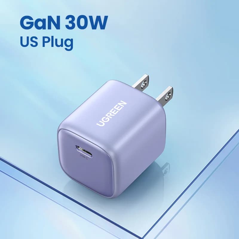 30W GaN Fast Charger with PD3.0 for iPhone and Android