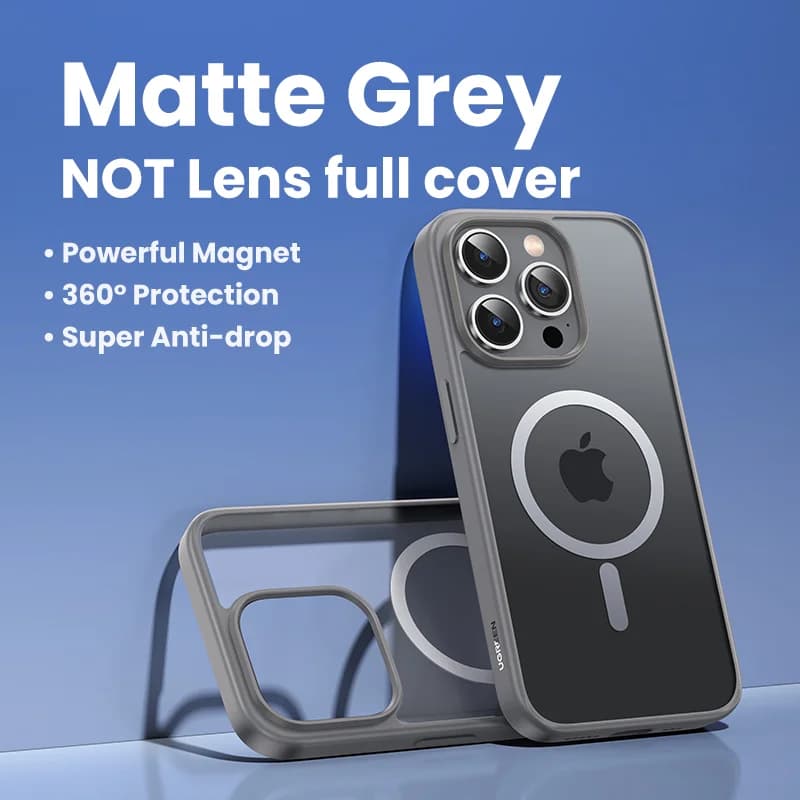 Matte Magnetic Shockproof Case for iPhone