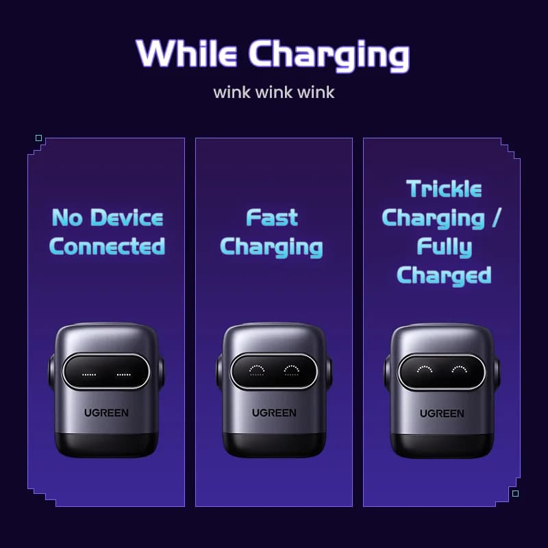 65W GaN Fast Charger, Robot Design, US Plug