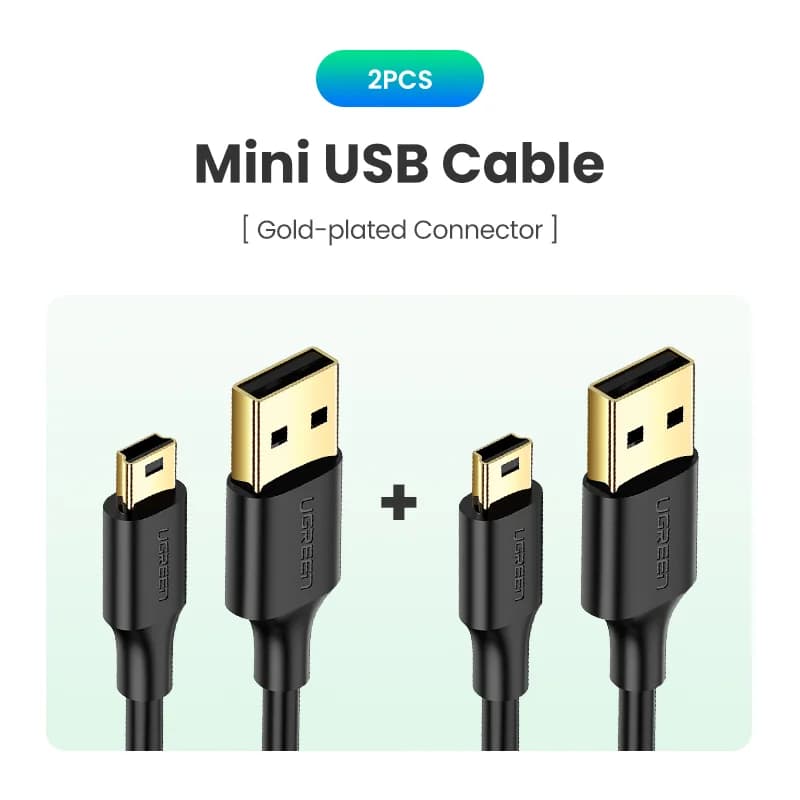 Mini USB to USB Data and Charging Cable