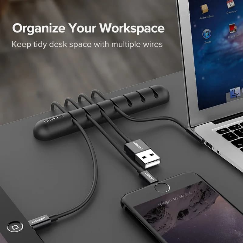 Silicone USB Cable Organizer Clips