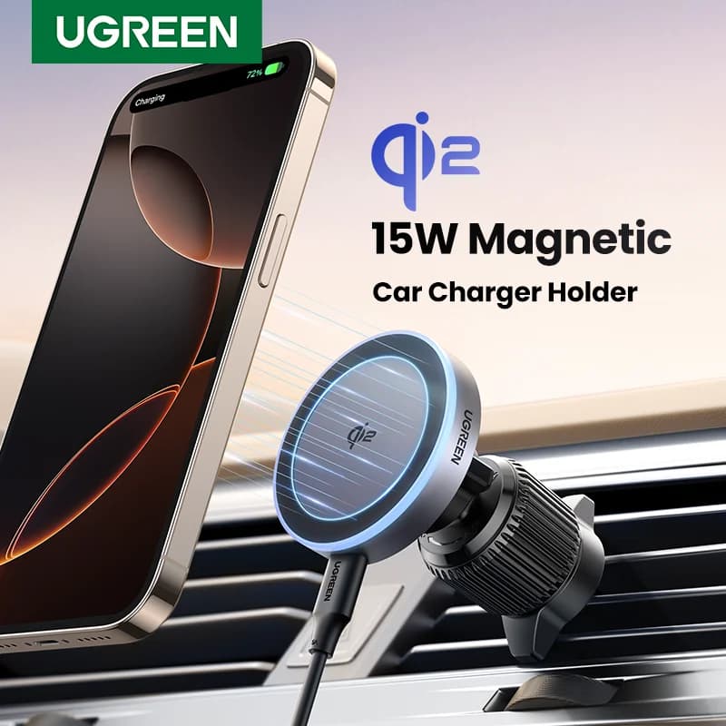 Qi2 15W Magnetic Car Wireless Charger for iPhone