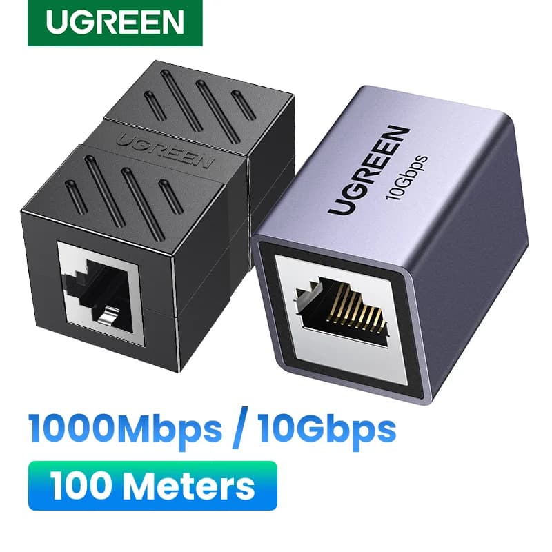 RJ45 Ethernet Female-to-Female Coupler Adapter