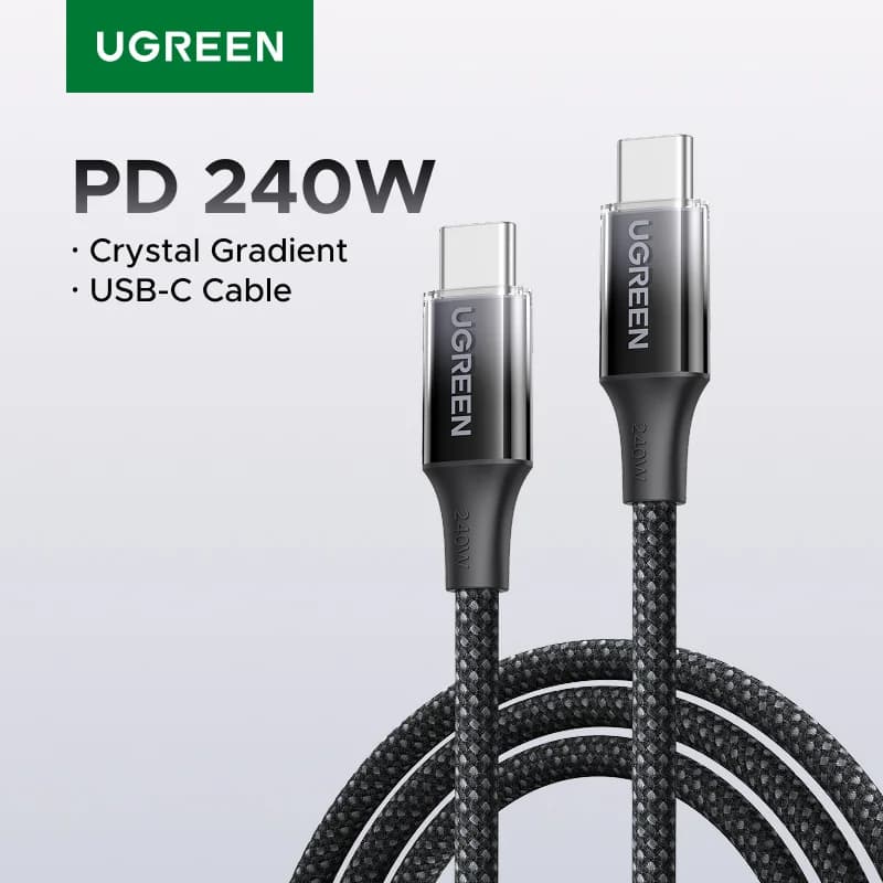 240W USB-C Braided Fast Charging Cable