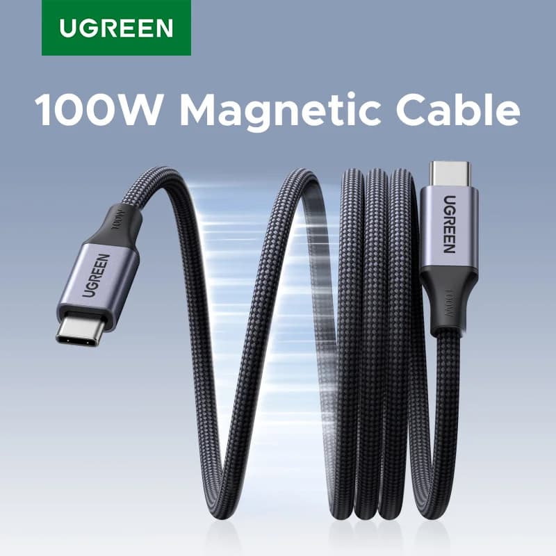 Magnetic 100W USB-C to USB-C Fast Charging Cable