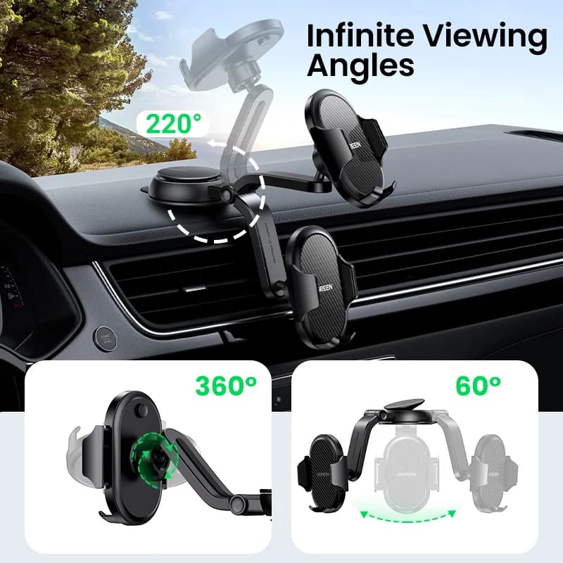 Gravity Dashboard Car Phone Holder Stand