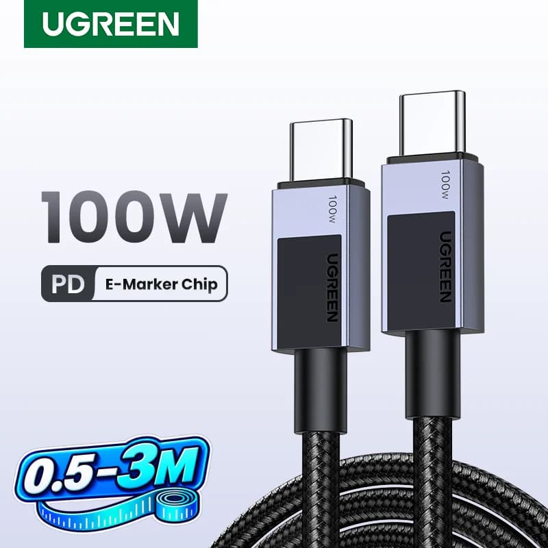 USB-C to USB-C Cable, 100W PD, 5A