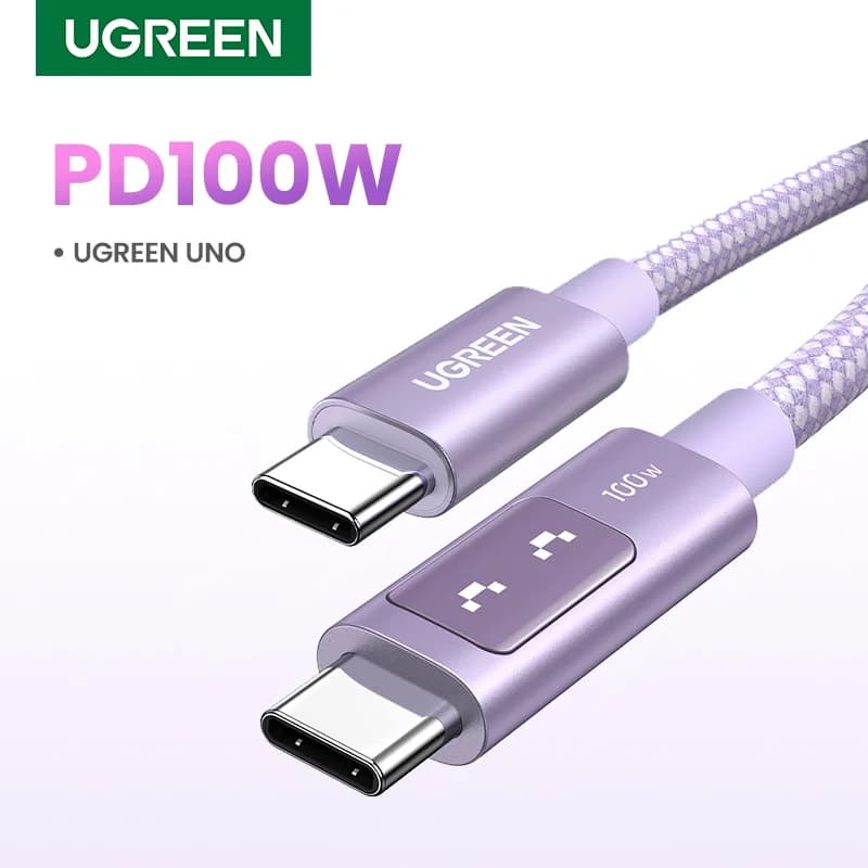 USB-C to USB-C Cable, 100W PD, Multicolor