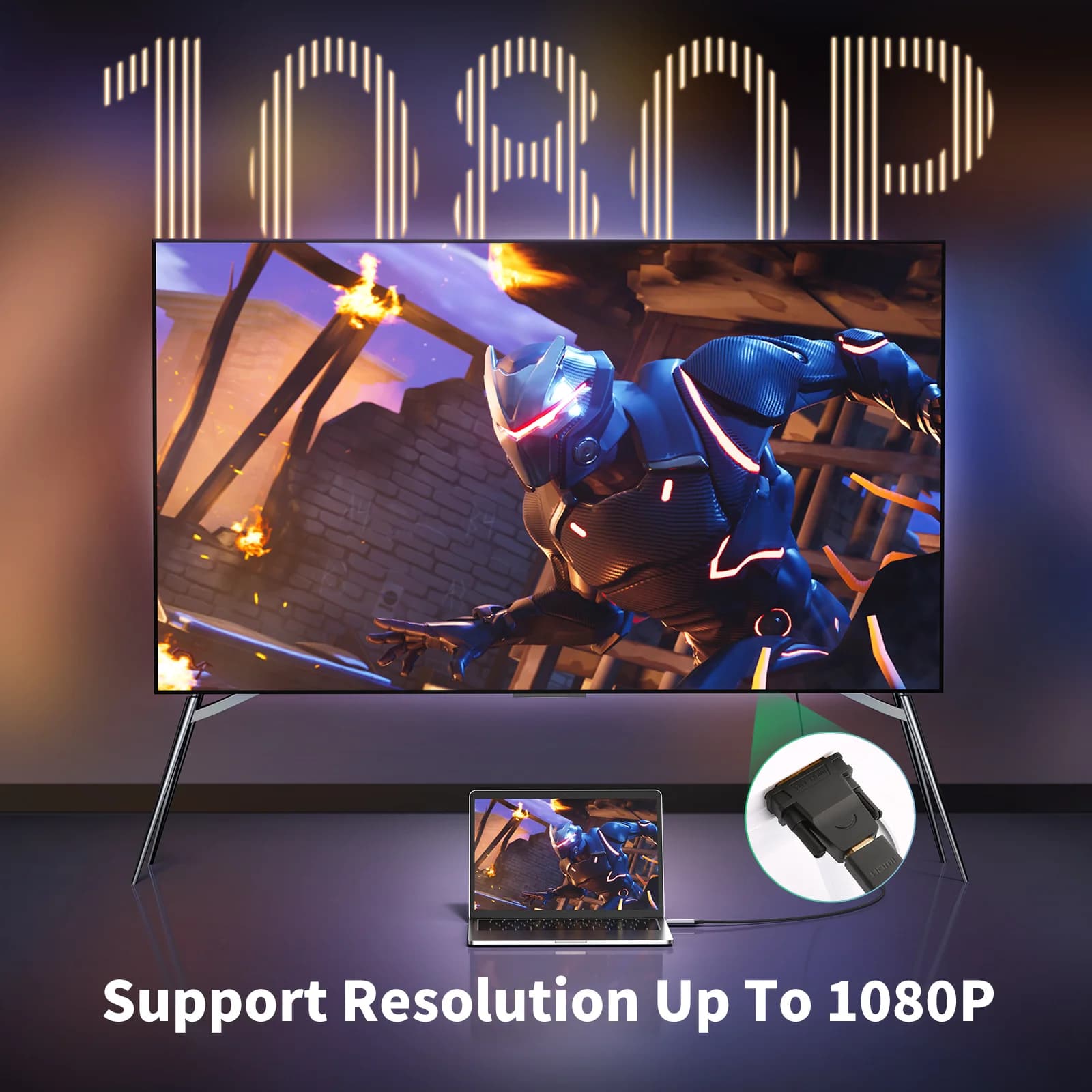 Bidirectional DVI-D to HDMI Adapter