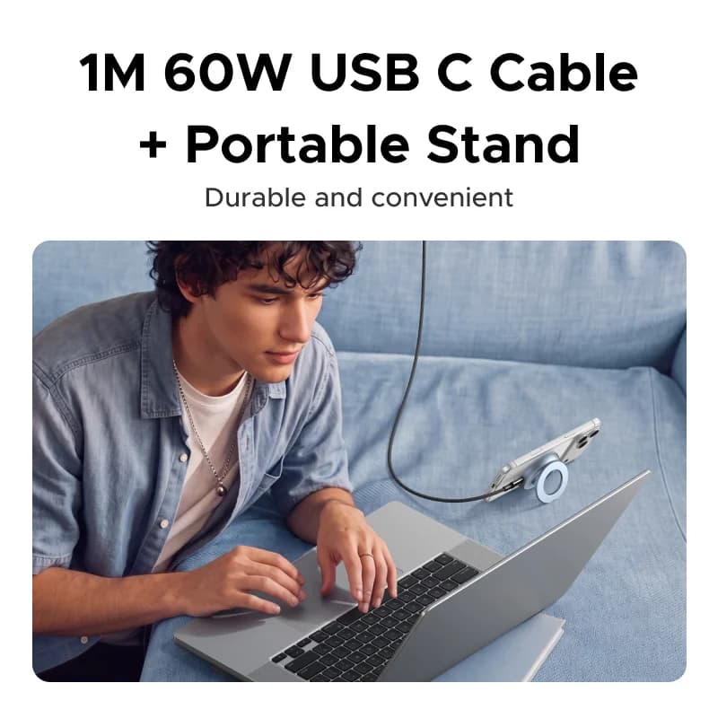 Qi2 Magnetic Wireless Charging Pad with Stand, 25W