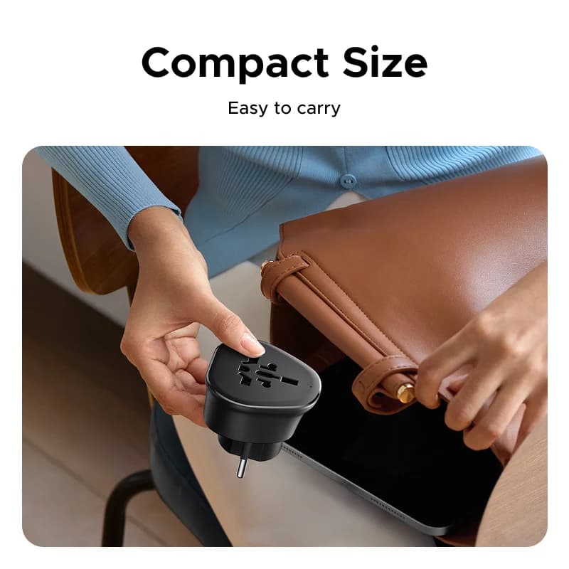 Universal Travel Adapter with Extension Socket