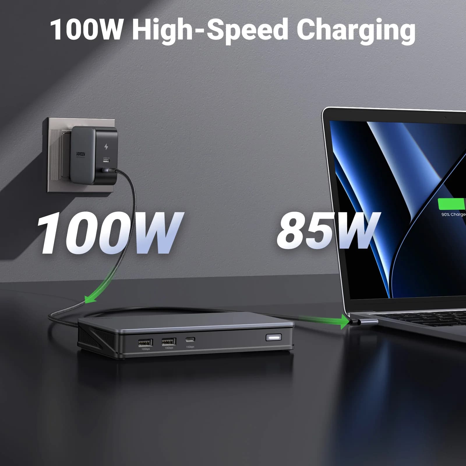 DisplayLink Docking Station with Dual 4K HDMI and DP