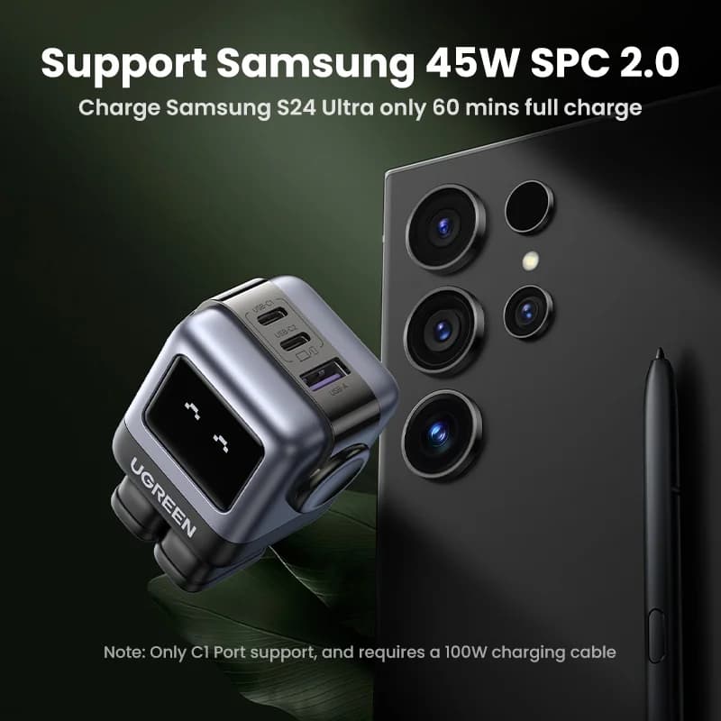 65W GaN USB-C Wall Charger, US Plug