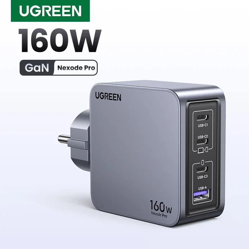 160W GaN USB-C Charger with Korean Plug
