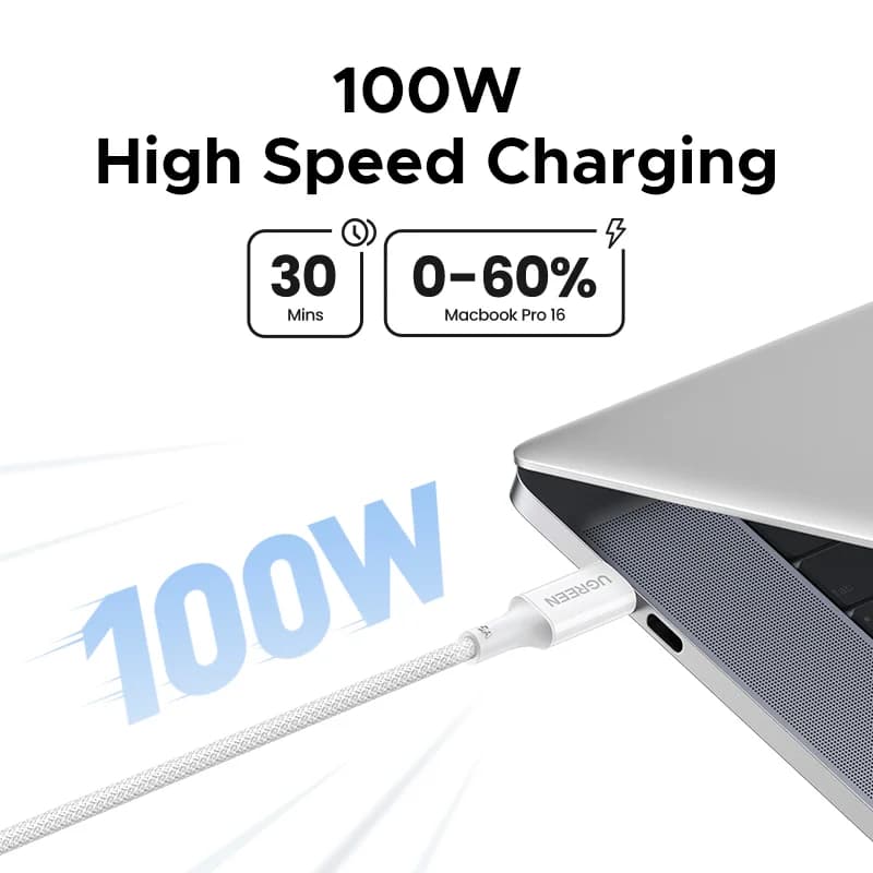 USB-C to USB-C Cable, 100W PD Fast Charging