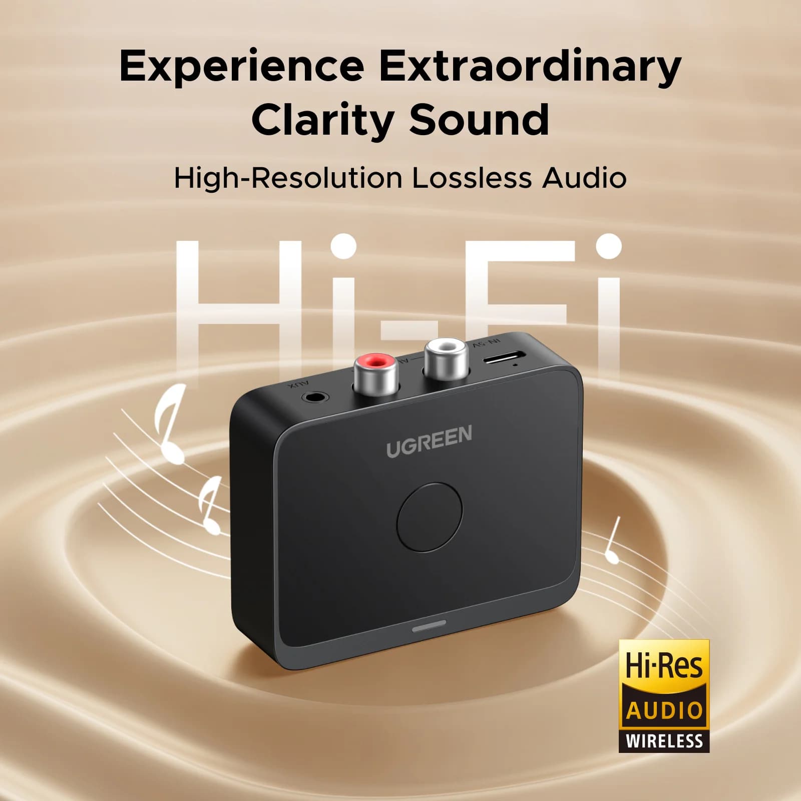 Bluetooth 6.0 Audio Receiver, 3.5mm and RCA