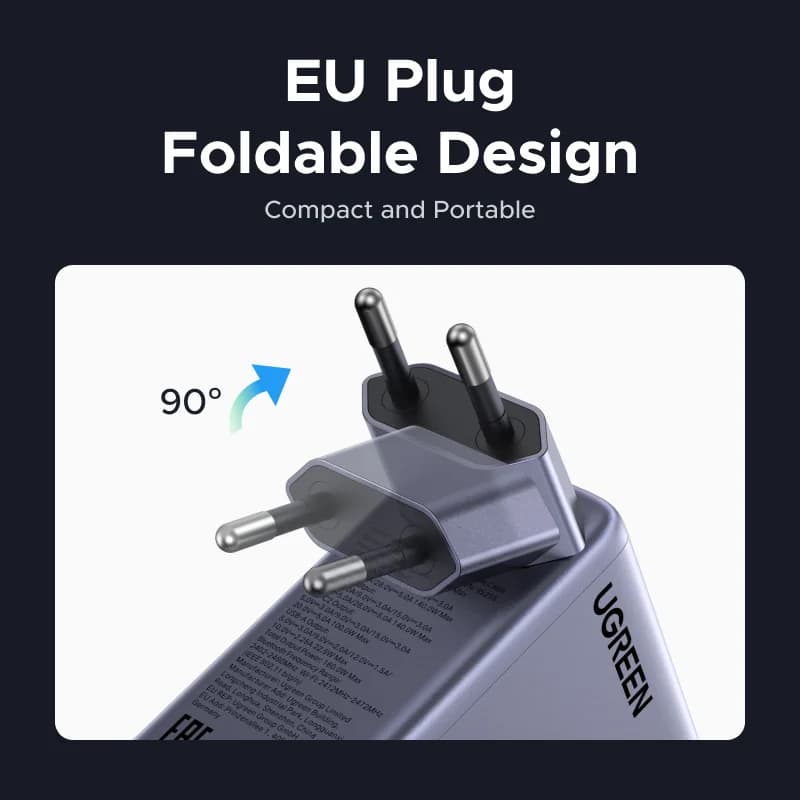 160W GaN Charger with Retractable Cable and Display