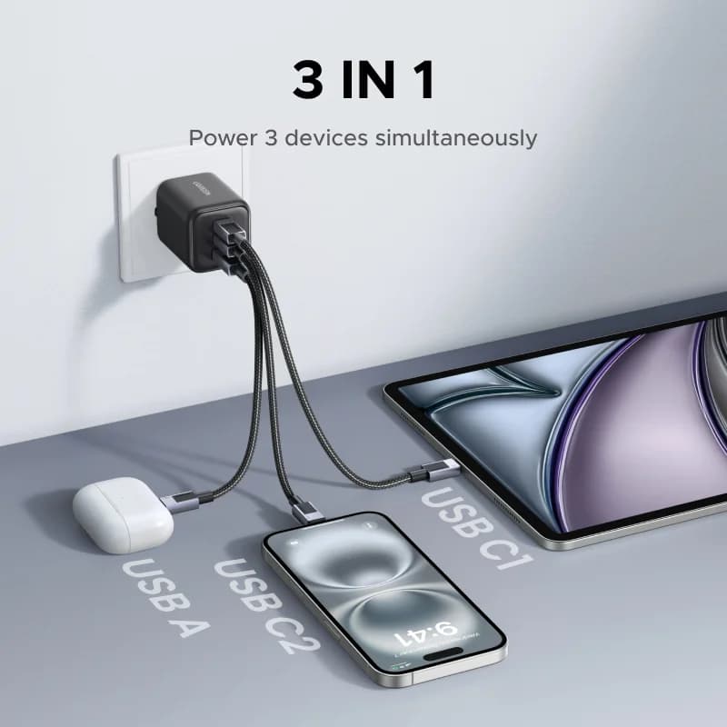 45W GaN USB-C PD Charger with PPS