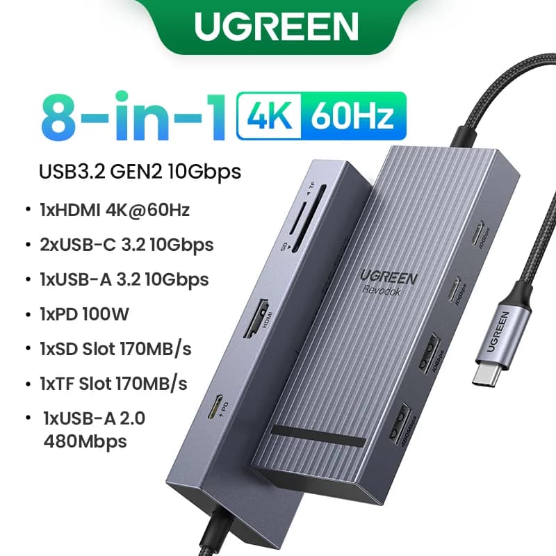 USB-C Hub with 4K HDMI & 100W PD