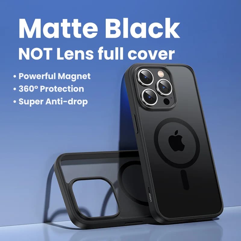 Matte Magnetic Shockproof Case for iPhone