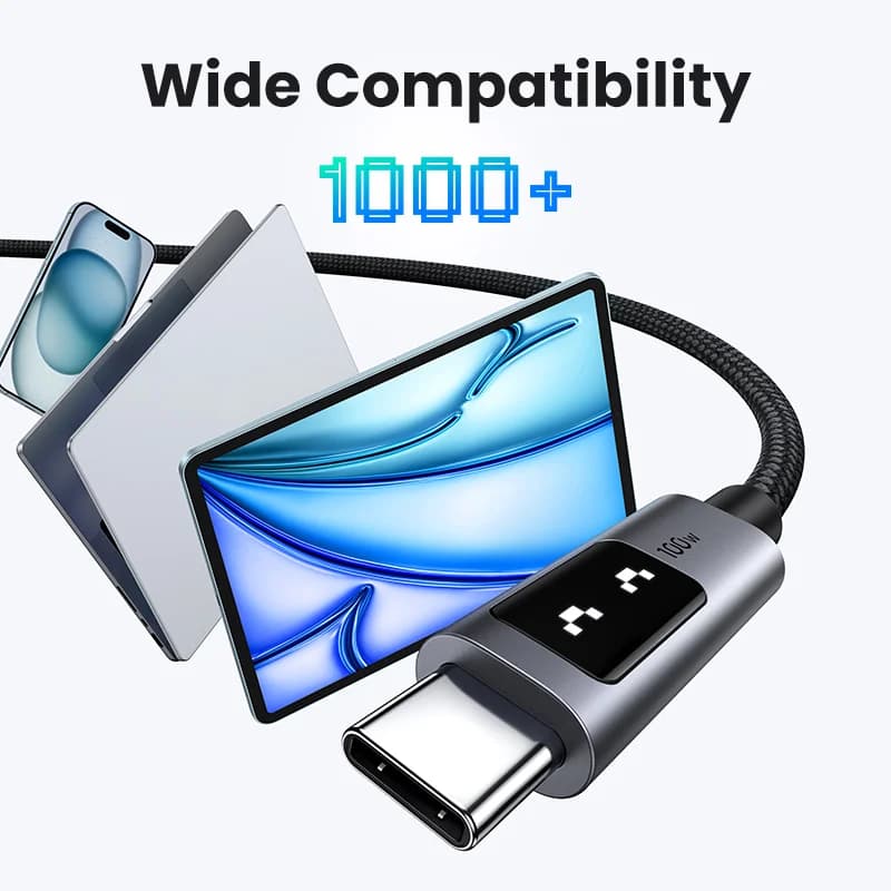 USB-C to USB-C Cable, 100W PD, 0.5-3m