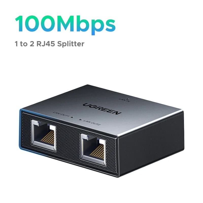 1-to-2 RJ45 Ethernet Network Splitter