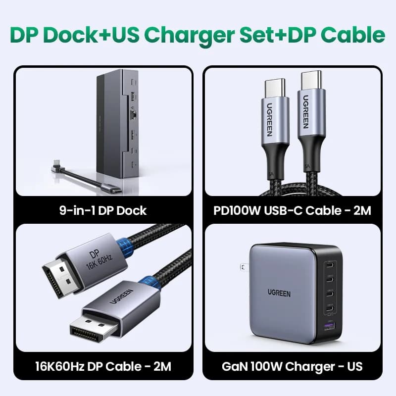 USB-C Docking Station, 4K 120Hz, 10Gbps, PD 100W