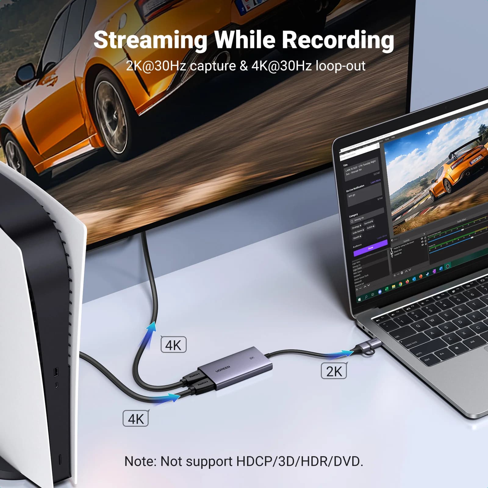 4K HDMI to USB Video Capture Card