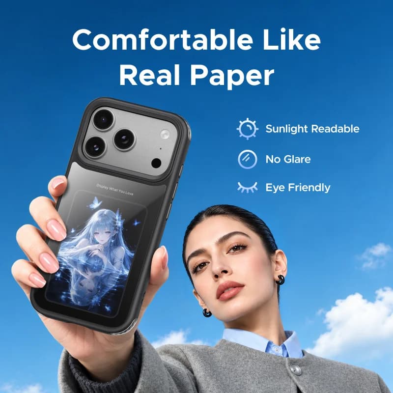 E-Ink Screen Magnetic Case for iPhone Pro Max