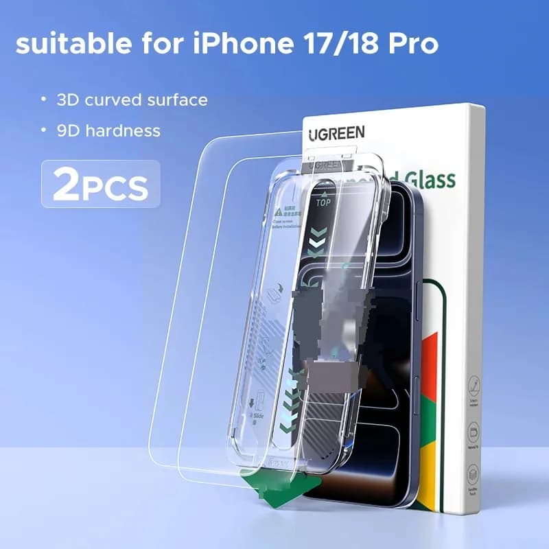 Tempered Glass Screen Protector for iPhone, 2-Pack