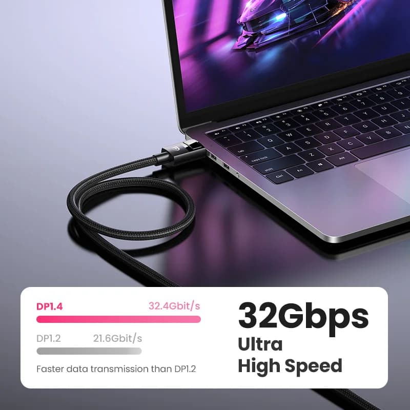 DisplayPort 1.4 Cable, 8K/60Hz, 32.4Gbps
