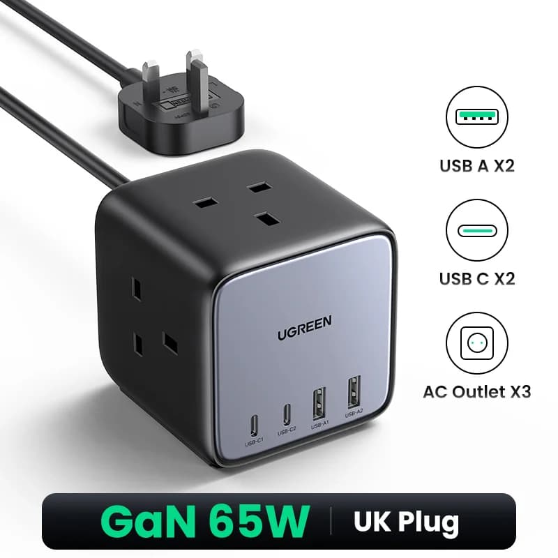 100W GaN Desktop Charging Station Power Strip