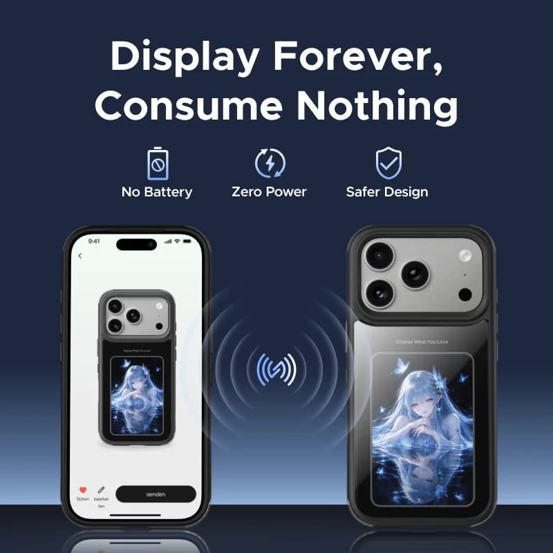 E-Ink Screen Magnetic Case for iPhone Pro Max