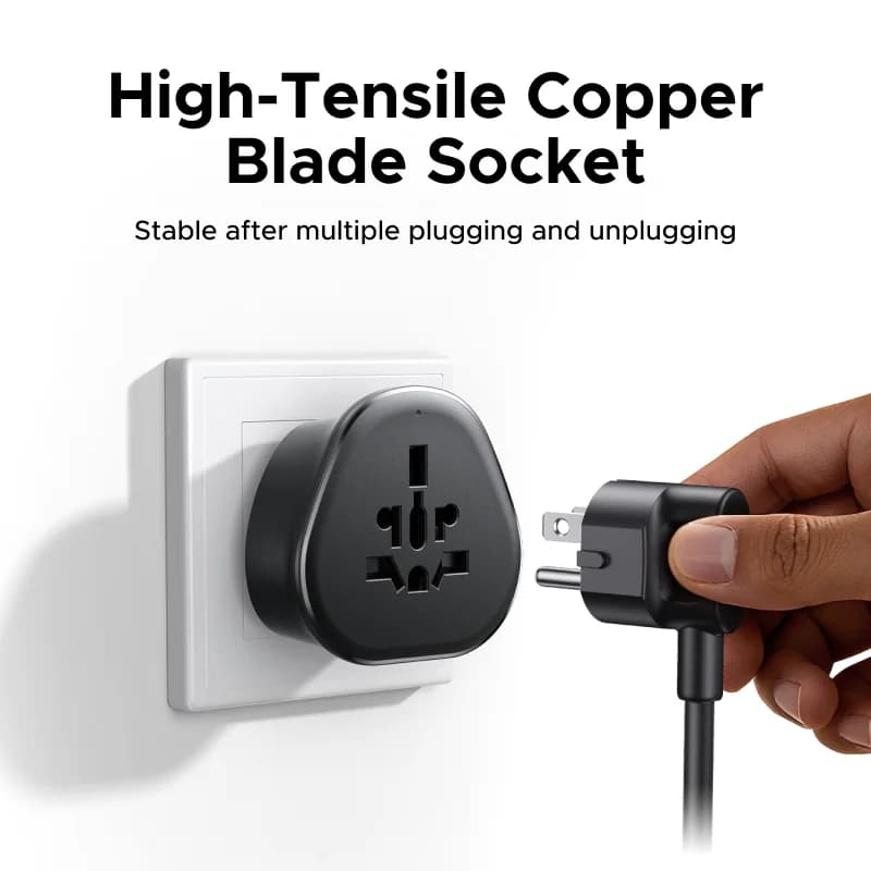 Universal Travel Adapter with Extension Socket