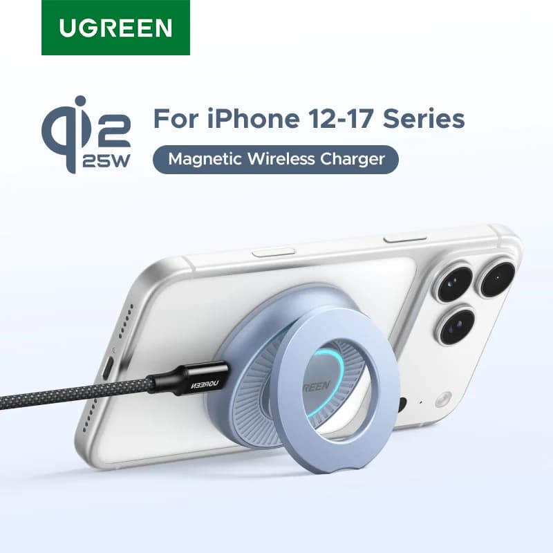 Qi2 Magnetic Wireless Charging Pad with Stand, 25W