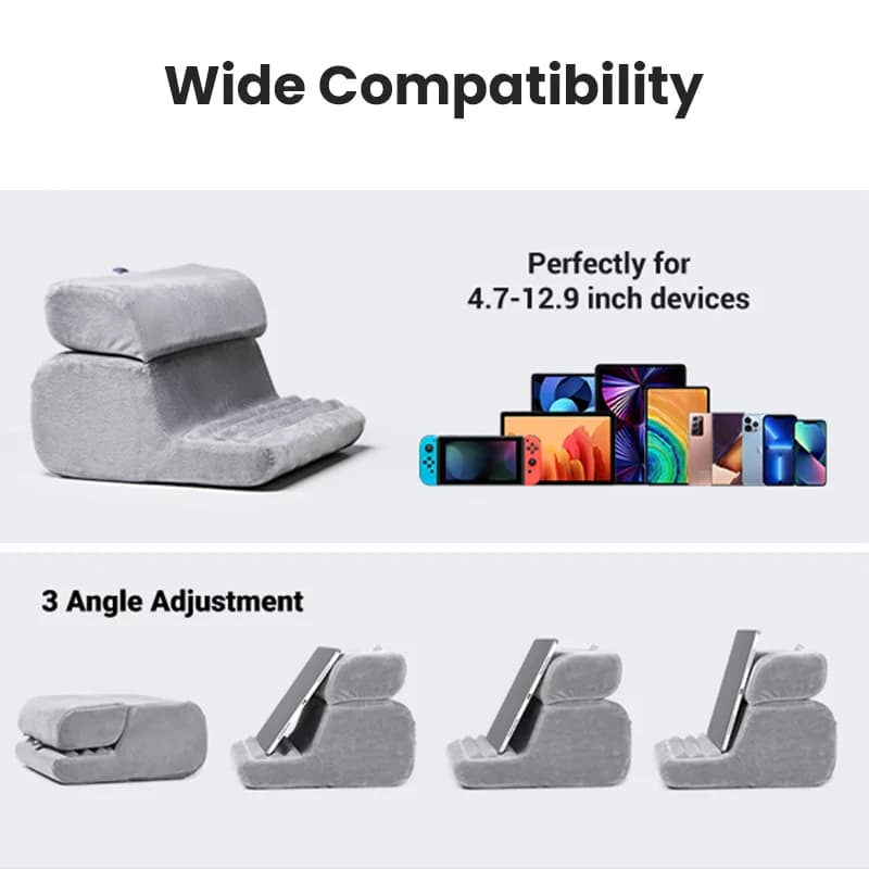 Adjustable Tablet and Phone Pillow Stand