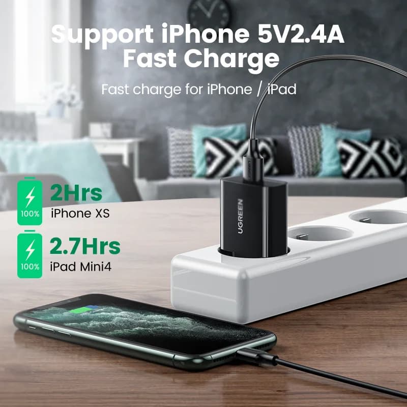 18W USB Wall Charger with Quick Charge 3.0