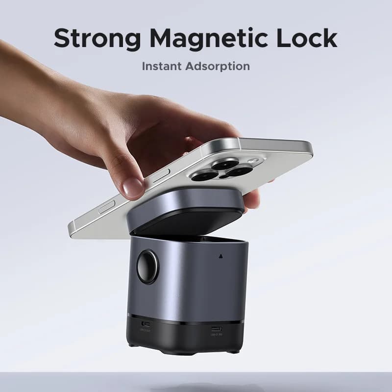 Qi2 15W Magnetic Wireless Charging Stand with Cable