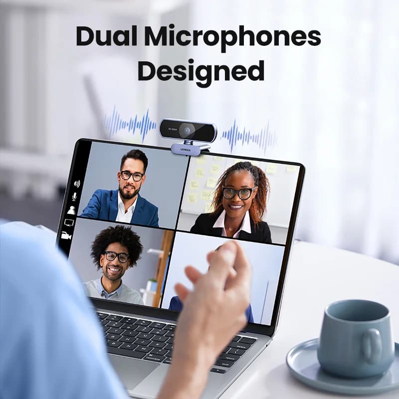 1080P HD USB Webcam with Dual Microphones