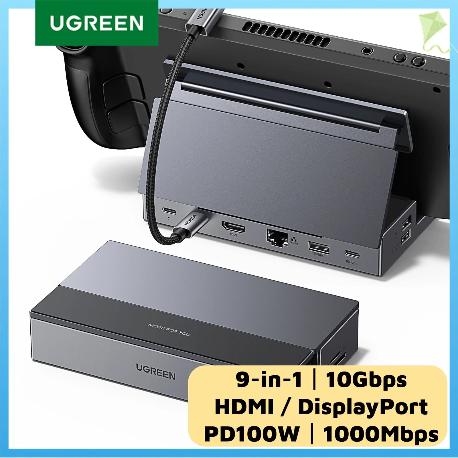 USB-C Gaming Dock with 4K HDMI and RJ45