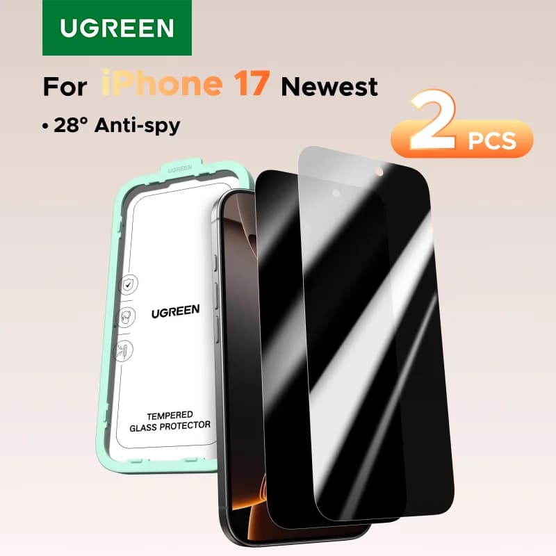 Privacy Tempered Glass Screen Protector, 2 Pack